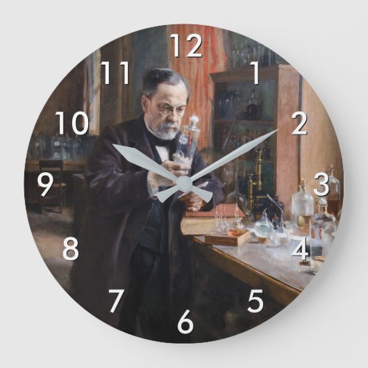 Albert Edelfelt - Portrait von Louis Pasteur Große Wanduhr (Vorderseite)