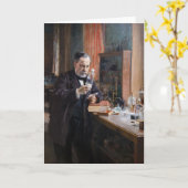 Albert Edelfelt - Portrait von Louis Pasteur Karte (Gelbe Blume)