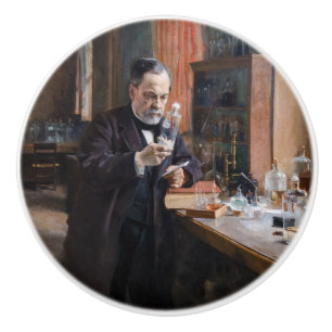 Albert Edelfelt - Portrait von Louis Pasteur Keramikknauf