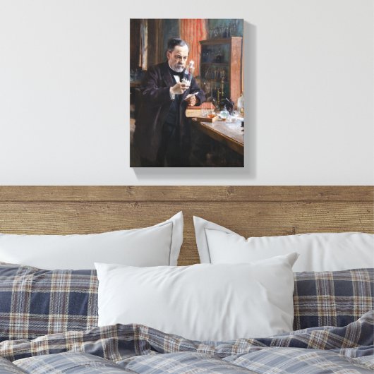 Albert Edelfelt - Portrait von Louis Pasteur Leinwanddruck (Insitu (Schlafzimmer))
