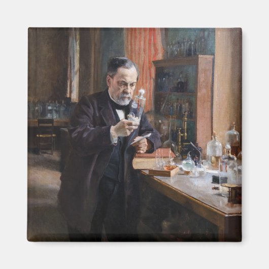 Albert Edelfelt - Portrait von Louis Pasteur Magnet (Vorne)