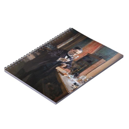 Albert Edelfelt - Portrait von Louis Pasteur Notizblock (Linke Seite)