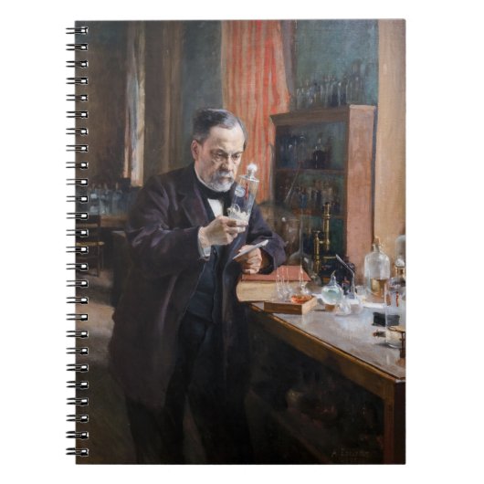 Albert Edelfelt - Portrait von Louis Pasteur Notizblock (Vorderseite)