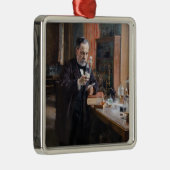 Albert Edelfelt - Portrait von Louis Pasteur Ornament Aus Metall (Rechts)