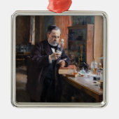 Albert Edelfelt - Portrait von Louis Pasteur Ornament Aus Metall (Vorne)