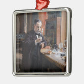 Albert Edelfelt - Portrait von Louis Pasteur Ornament Aus Metall (Links)
