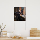 Albert Edelfelt - Portrait von Louis Pasteur Poster (Küche)