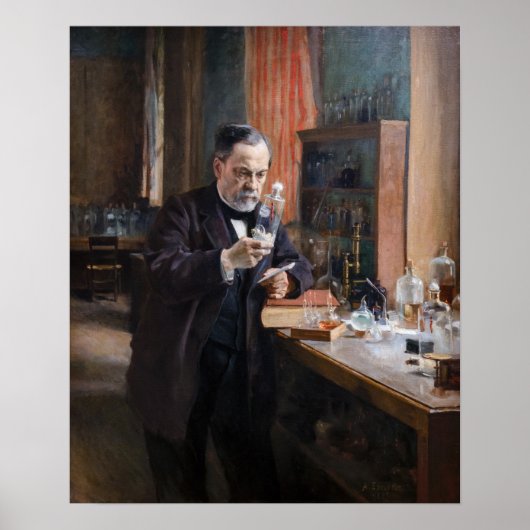 Albert Edelfelt - Portrait von Louis Pasteur Poster (Vorne)