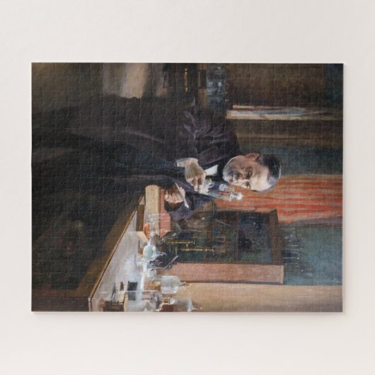 Albert Edelfelt - Portrait von Louis Pasteur Puzzle (Horizontal)