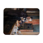 Albert Edelfelt - Porträt von Louis Pasteur Magnet (Horizontal)