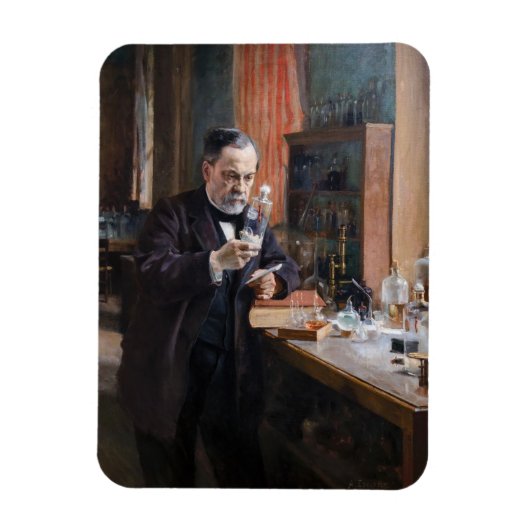 Albert Edelfelt - Porträt von Louis Pasteur Magnet (Vertikal)