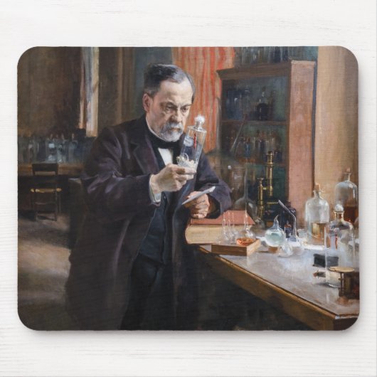 Albert Edelfelt - Porträt von Louis Pasteur Mousepad (Vorne)