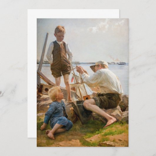 Albert Edelfelt - Schiffbauer Einladung (Vorne/Hinten)