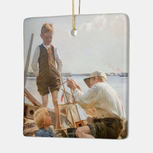 Albert Edelfelt - Schiffbauer Keramikornament (Links)