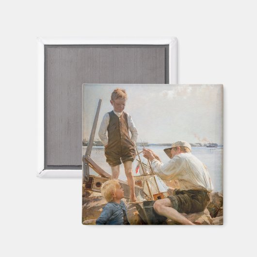 Albert Edelfelt - Schiffbauer Magnet (Vorderseite/Rückseite)