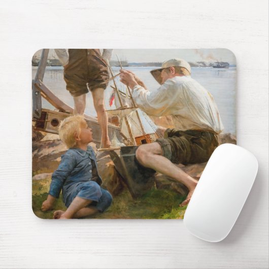 Albert Edelfelt - Schiffbauer Mousepad (Mit Mouse)
