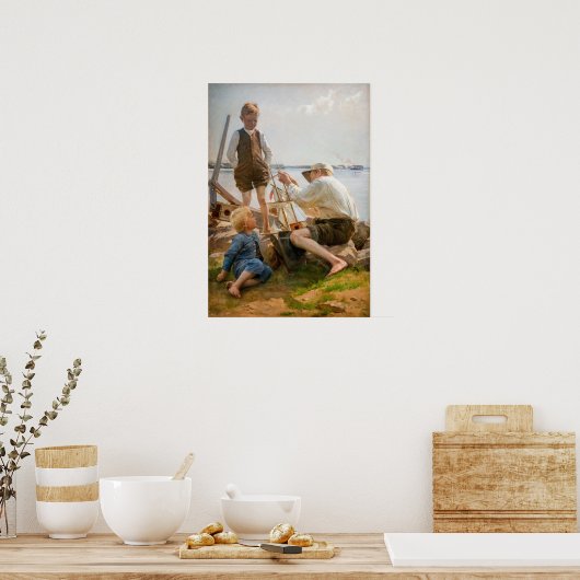 Albert Edelfelt - Schiffbauer Poster (Küche)
