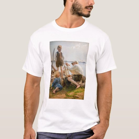 Albert Edelfelt - Schiffbauer T-Shirt (Vorderseite)