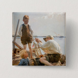 Albert Edelfelt - Schiffsbauer Button