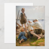 Albert Edelfelt - Schiffsbauer Einladung (Vorne/Hinten)