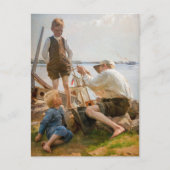 Albert Edelfelt - Schiffsbauer Postkarte (Vorderseite)