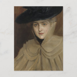 Albert Edelfelt The Black Hat CC0269 Postcard Postkarte