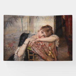 Albert Edelfelt - The Parisienne / Virginie Banner