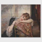 Albert Edelfelt - The Parisienne / Virginie Geschenkpapier (Flach)