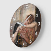 Albert Edelfelt - The Parisienne / Virginie Große Wanduhr (Winkel)