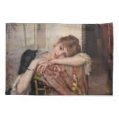 Albert Edelfelt - The Parisienne / Virginie Kissenbezug (Rückseite)