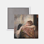 Albert Edelfelt - The Parisienne / Virginie Magnet (Vorderseite/Rückseite)