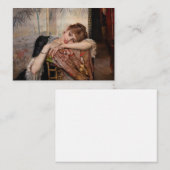 Albert Edelfelt - The Parisienne / Virginie Mitteilungskarte (Vorne/Hinten)