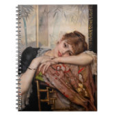 Albert Edelfelt - The Parisienne / Virginie Notizblock (Vorderseite)