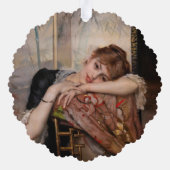 Albert Edelfelt - The Parisienne / Virginie Ornament Karte (Rückseite)