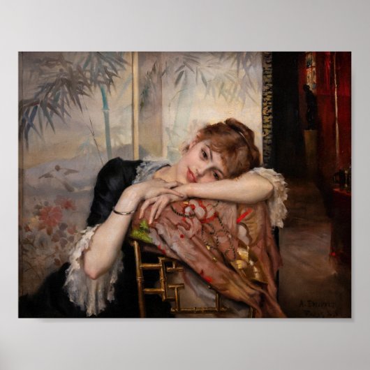Albert Edelfelt - The Parisienne / Virginie Poster (Vorne)