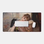 Albert Edelfelt - The Parisienne / Virginie Schreibtischunterlage (Tastatur & Maus)