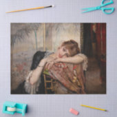 Albert Edelfelt - The Parisienne / Virginie Seidenpapier (Basteln)