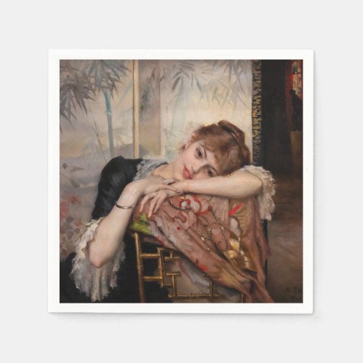 Albert Edelfelt - The Parisienne / Virginie Serviette (Vorderseite)