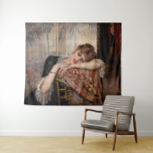 Albert Edelfelt - The Parisienne / Virginie Wandteppich (Beispiel (Horizontal))