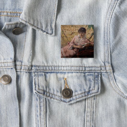 Albert Edelfelt - The Reading Parisienne Button (Beispiel)