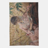 Albert Edelfelt - The Reading Parisienne Geschirrtuch (Vertikal)