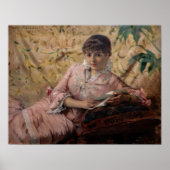 Albert Edelfelt - The Reading Parisienne Poster (Vorne)