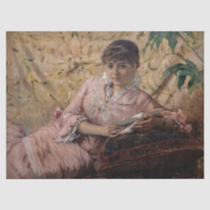 Albert Edelfelt - The Reading Parisienne Seidenpapier