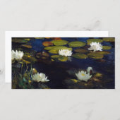 Albert Edelfelt - Water Lilies, Studie Dankeskarte (Vorne/Hinten)