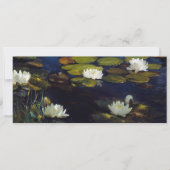 Albert Edelfelt - Water Lilies, Studie Einladung (Vorderseite)