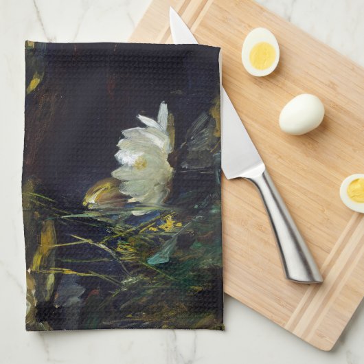 Albert Edelfelt - Water Lilies, Studie Geschirrtuch (Viertel Falte)