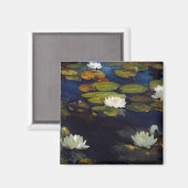 Albert Edelfelt - Water Lilies, Studie Magnet (Vorderseite/Rückseite)