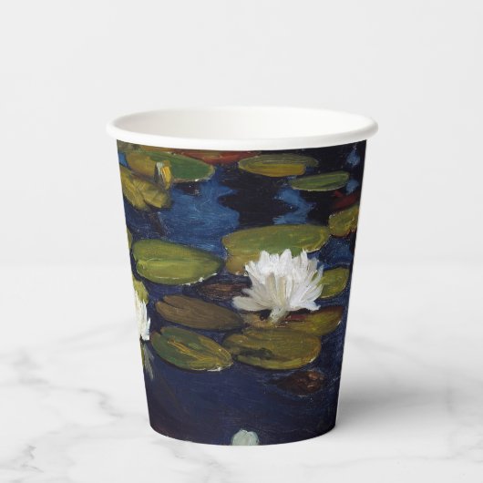 Albert Edelfelt - Water Lilies, Studie Pappbecher (Rückseite)