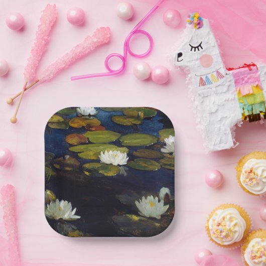 Albert Edelfelt - Water Lilies, Studie Pappteller (Party)