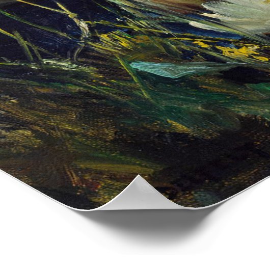 Albert Edelfelt - Water Lilies, Studie Poster (Ecke)